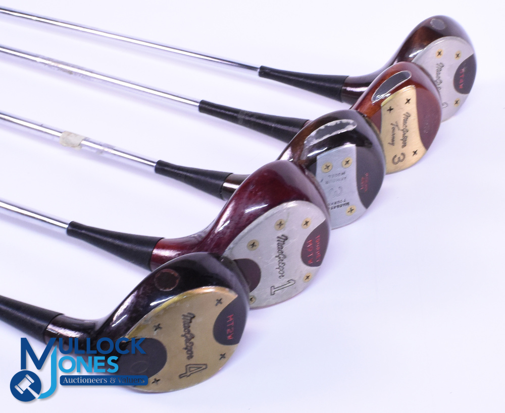 5x Various MacGregor persimmon woods features 1 wood ST4W, Tourney 1 wood M9TW, Tommy Armour Tourney - Image 2 of 2