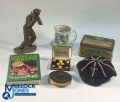 Tennis Collectables, a good mixed lot to include a multi-sport themed tin with mixed doubles