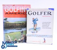 2x Interesting American Golf Books from John L B Garcia Library to incl "The American Golfer" edited