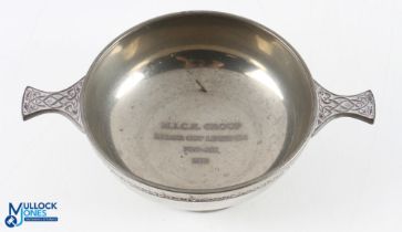2002 Ryder Cup Legends Golf Pro-Am Golf Tournament Presentation Large Pewter Quaich - presented by