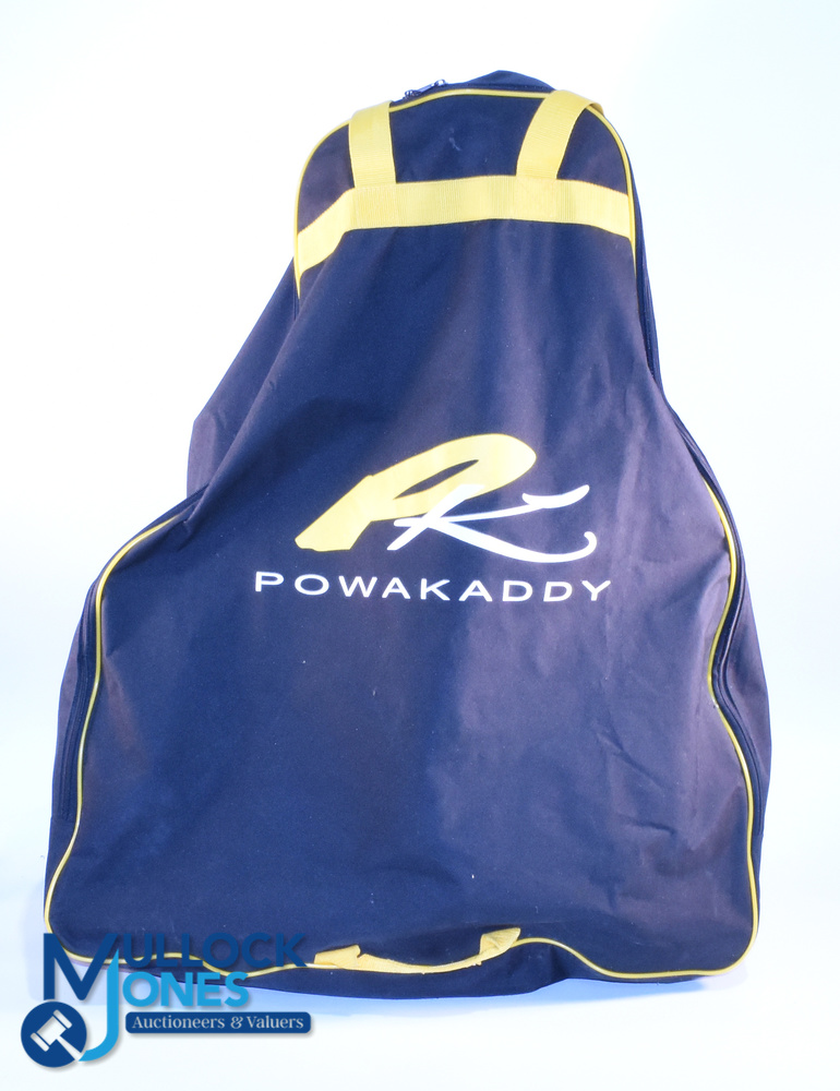 Golf Power Caddy, with its storage cover bag for trolley and a working battery. Collection only - Image 2 of 2