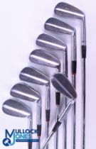 MacGregor Tommy Armour 'Tourney Silver Scot' Reg 985 golf irons (8) features 2-9, signs of use, re-