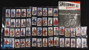 1949 Speedway Reporter Programme and a set of Speedway Rider Cigarette cards - John Player & Son -