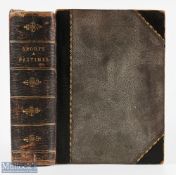 1880 Cassells Book of Sports & Pastimes, with more than 900 illustrations, quarter bound leather