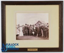 1903 Original Press Photograph of The Opening of Arbroath Golf Club c/w handwritten details to the