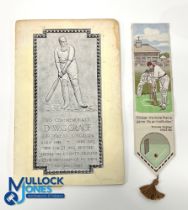 Dr W G Grace Centenary Booklet 1945, to commemorative the erection of a tablet outside his county