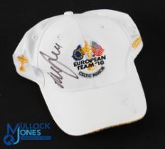 Graeme McDowell 2010 Ryder Cup Celtic Manor Official European Team Signed Cap - signed by Graeme
