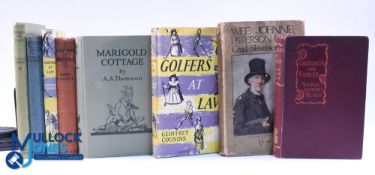 Interesting Collection of Golf Fiction Books from 1903 onwards (8) to incl The Hon Arthur Bligh "