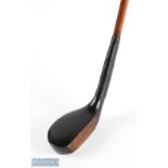 Andrew Forgan St Andrews late scared neck mallet shaped putter showing the cleek mark to the crown