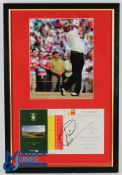 Migel Angel Jimenez 2006 Royal Liverpool Open Golf Championship Signed Display comprising signed