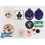 Golf Badges, Patches, Ticket - a good selection of badges for PGA merchandise 1977, 1985 TV film