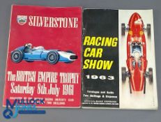 1961 Motor Sport F1 British Empire Trophy Stirling Moss Signed Programme, with carpark ticket and