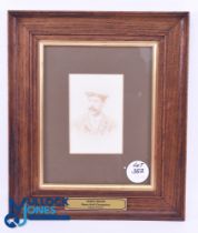 1912 Rare James Braid Studio Photograph Portrait - c/w the original backing card laid down on the