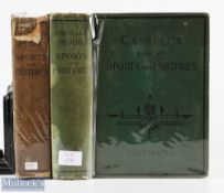 1891 and 1893 Cassell's Book of Sports and Pastimes - illustrated throughout both in cloth