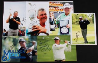 Darren Clark 2011 Royal St Georges Open Golf Champion Signed Press Photographs and Others (6) - to