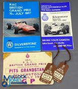 1967 & 1969 Motor Sport F1 British Grand Prix Silverstone Programmes - the 1967 comes with 2 pits