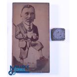 Large and Interesting Golfing Copper Printers Block Plate - featuring a distinguished golfer c/w