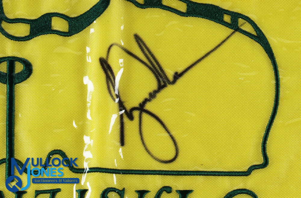 Tiger Woods 2005 Masters Golf Champion Signed Pin Flag - official souvenir embroidered pin flag - Image 2 of 2