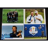 Collection of 2014 Ryder Cup Gleneagles European Team Players Signed Press Photographs (4) - to incl