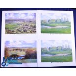 Bill Cockburn (Signed) limited edition colour Golf Prints (4) features 2x Blankney Golf Club 49/