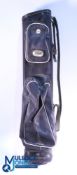 Vintage J B Halley & Co Golf Bag - leatherette with multi pockets - F