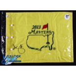 Adam Scott Masters Golf Champion Signed Pin Flag - official souvenir embroidered pin flag signed