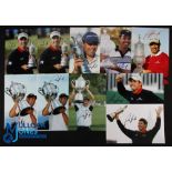 Padraig Harrington 3x Major Winner Collection of Signed Winners Golf Press Photographs (10) to