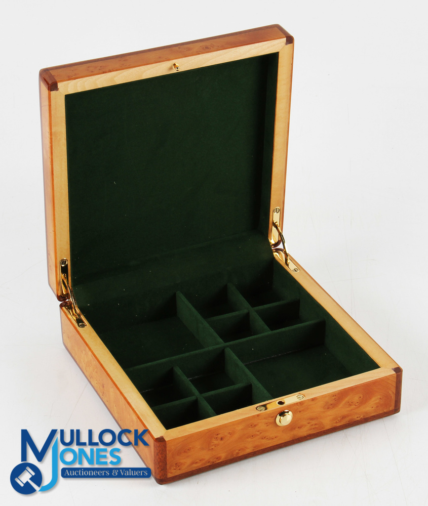 Tony Jacklin Ornate Maple Masters Golf Tournament Jewellery Box, a Burr Walnut/Birdseye Maple box - Image 2 of 2