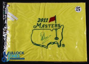 Charl Schwartzel 211 Masters Golf Champion Signed Pin Flag - official souvenir embroidered pin