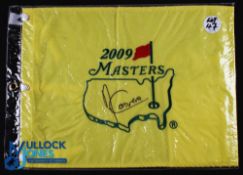 Angel Cabrera 2009 Masters Golf Champion Signed Pin Flag - official souvenir embroidered pin flag