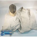 Period Fencing jackets / Mask Face Guard Uniforms, all unbranded with good age