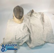 Period Fencing jackets / Mask Face Guard Uniforms, all unbranded with good age