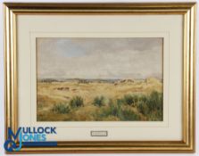 Bernard Eyre Walker RA, ARS (1886-1972) original Royal North Devon Golf club watercolour signed