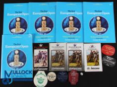 Collection of European Open Golf Championship Items from the First Tournament in 1978 onwards (16) -