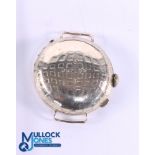 Dunlop Square Mesh 9ct Gold Golf ball pocket watch with "Dunlop No 3" to the front panel with