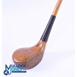 AH Scott of Elie Patent fork spliced brassie in golden persimmon with full bras sole plate and