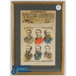 Scarce 1876 Amateur Golf Champions - The Illustrated Sporting and Dramatic News Front Page featuring