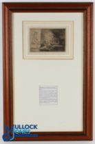 Rembrandt, H van Rijn (1606-1669) Scarce The Kolf Player etching - signed and dated Rembrandt 1654 -