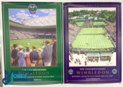 2007-2011 Wimbledon Tennis Official Posters, a collection of 5 good posters ready for framing - size