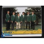 Scarce Collection of Masters Past Golf Champions Signed Photographs (16) to incl a group shot of all