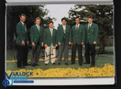Scarce Collection of Masters Past Golf Champions Signed Photographs (16) to incl a group shot of all