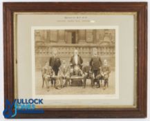 1900 Original "Dispatch" Golf Trophy Winners Team Photograph with stunning golfing trophy played