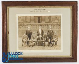 1900 Original "Dispatch" Golf Trophy Winners Team Photograph with stunning golfing trophy played