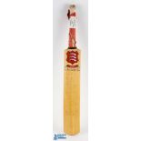 1999 Essex v England at Chelmsford World Cup Warm Up game multi signed cricket bat, signed by both