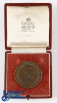 1962 Surrey County Golf Union 'Club Championship' Bronze Medal - engraved 1962 Walton Heath c/w