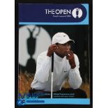 Tiger Woods 2006 Royal Liverpool Open Golf Champion Profusely Signed Programme - signed by the