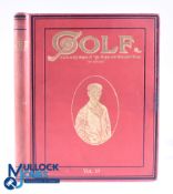 1897/1898 "Golf - A Weekly Record of 'Ye Royal and Ancient Game" weekly produced newspaper bound