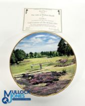 Danbury Mint - "Golf Courses of The British Isles" Porcelain Plate - "The 16th at Walton Heath" -