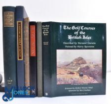 Six Golf Books - A History of Golf in Britain 1952 First Edition Bernard Darwin (ex-library), A