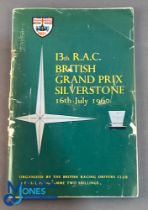 1960 Motor Sport F1 British Grand Prix Silverstone Multi Signed Programme, with signatures of Graham